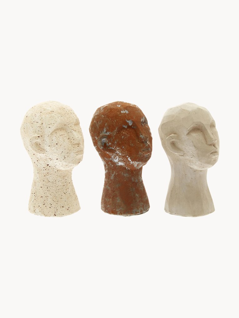 Decoratieve objecten Figure Talvik Head, set van 3