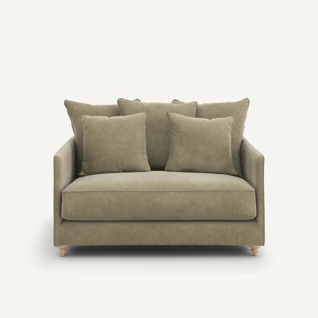 2-zits slaapbank in stonewashed fluweel, Lazare