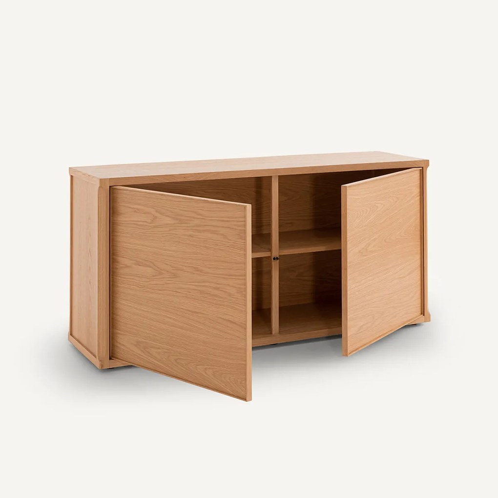 Eikenhouten en fineer dressoir, IÉNA, ontwerp Emmanuel Gallina