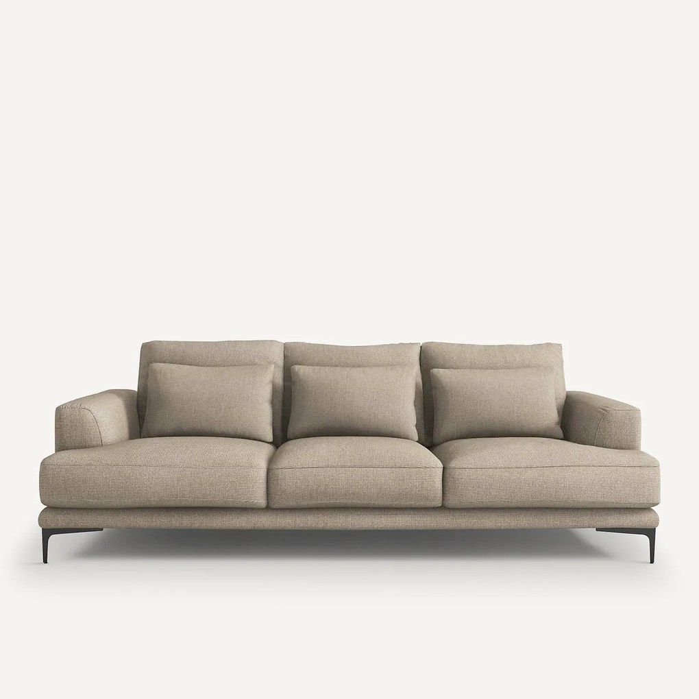 4-zits sofa getextureerd viscose linnen, Marsile