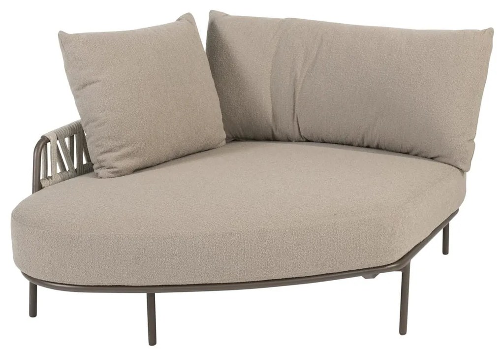 Taste by 4 Seasons Calma chaise loungebank terre SALE Loungebank bruin weerbestendig
