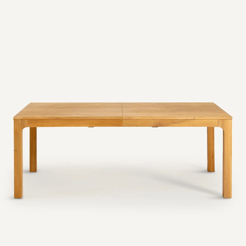 Tafel in massief eik met verlengstukken Théadora