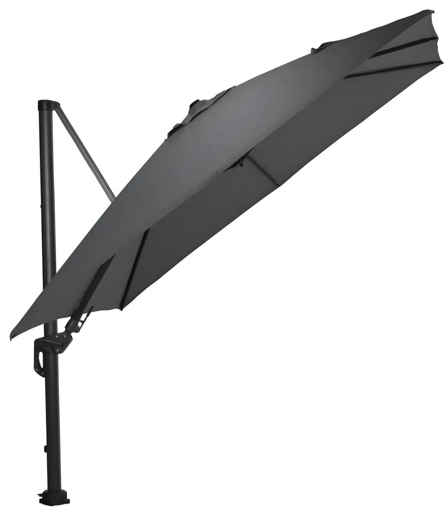 Garden Impressions Zweefparasol Hawaii Deluxe 300x300 - donker grijs - donker grijs