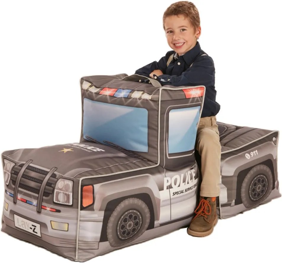 Lay-Z Kinder Zitzak Kids Politiewagen Combi