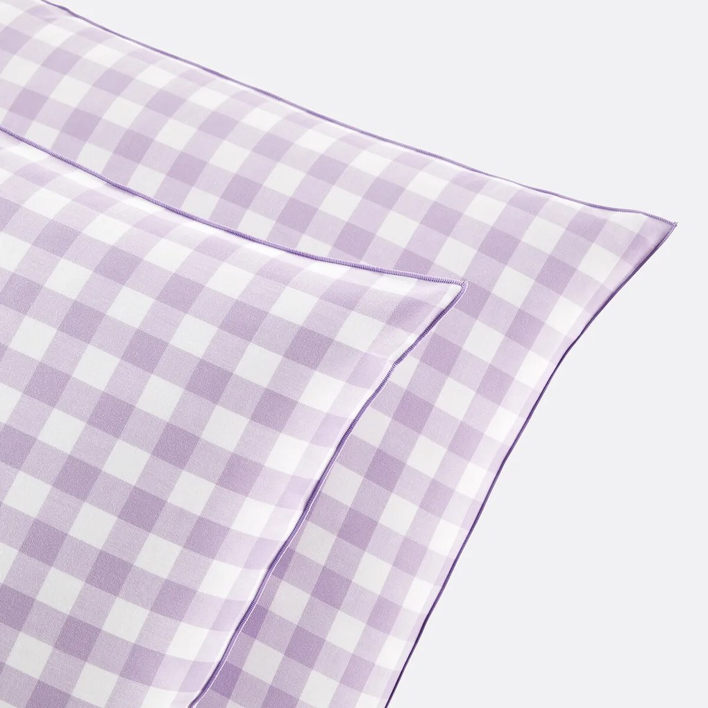Kussensloop in katoen, voor kinderen, Veldi violet