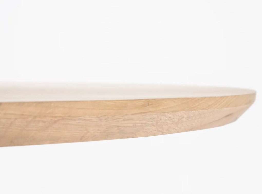 Ronde Eettafel 130 Cm Eikenfineer - 130 X 130cm.