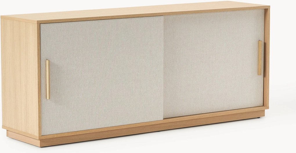 Houten dressoir Wisp met gestoffeerde voorzijde