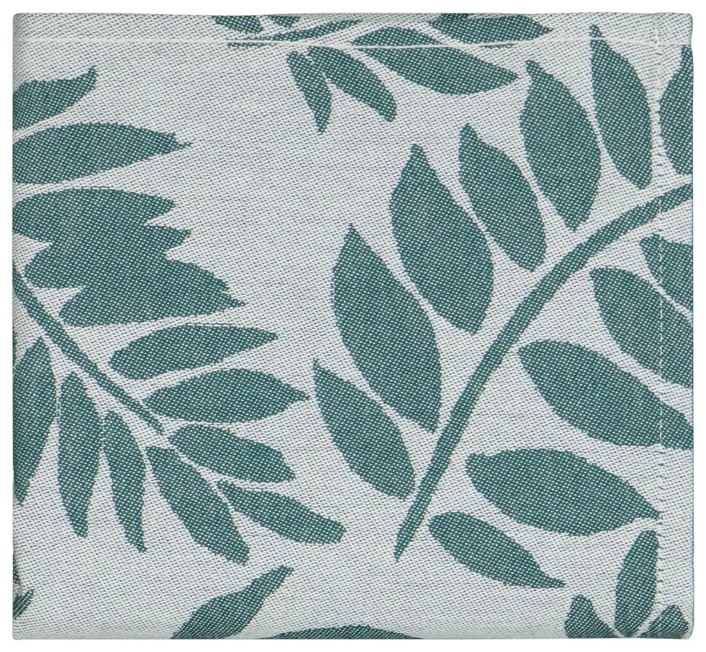 HEMA Theedoek 65x65 Katoen Bladeren Groen (groen)