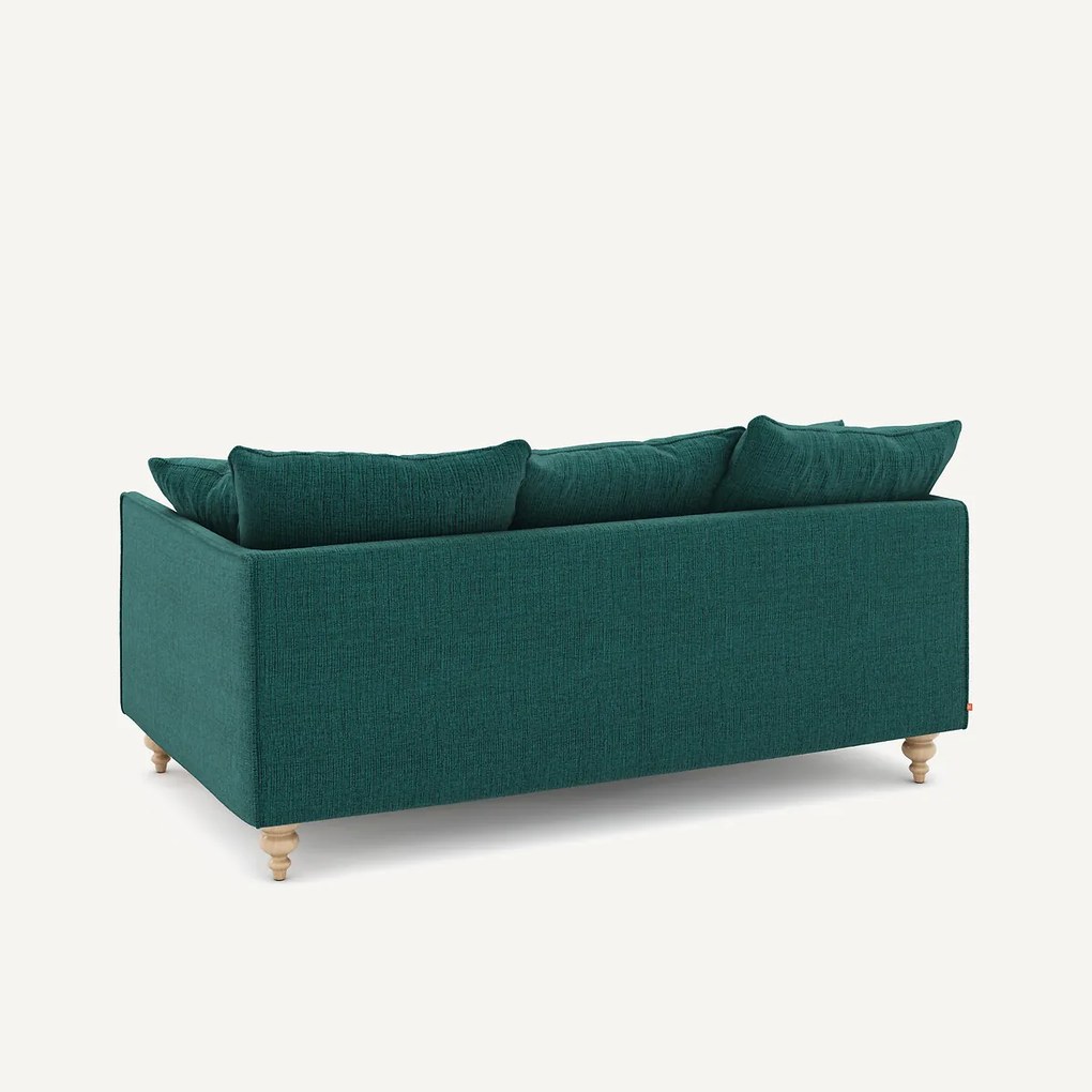 Compacte 3-zitsbank in gevlekt canvas, LAZARE