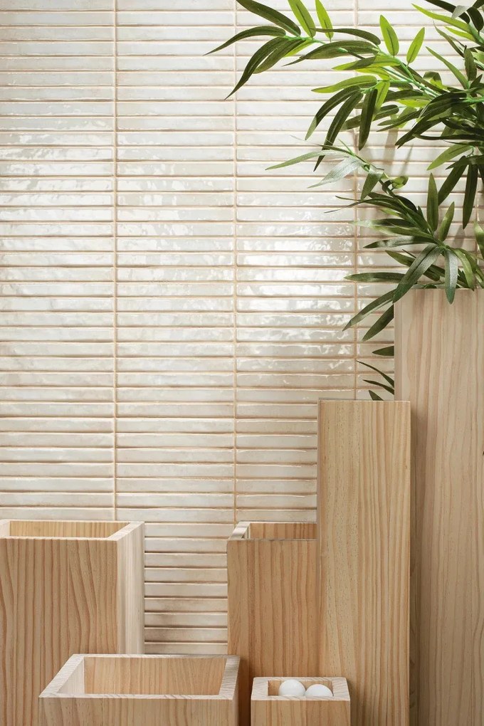 Jabo Pencil Raku Pearl mozaïektegel 35x35cm