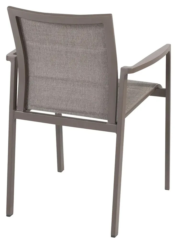 Taste by 4 Seasons Cortina stapelbare tuinstoel antraciet Tuinstoel antraciet weerbestendig