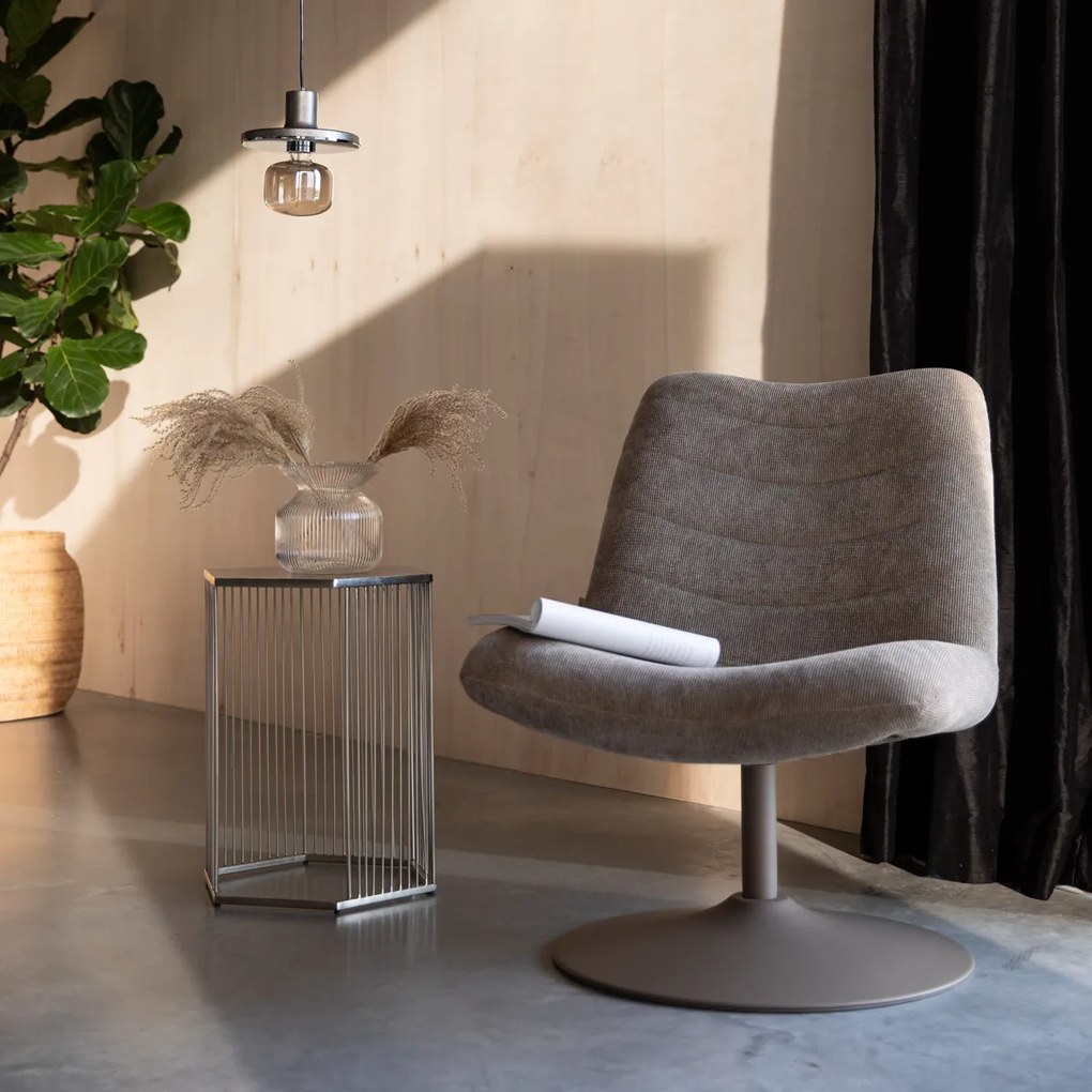 Zuiver Bubba Beige Draaifauteuil Retro Design