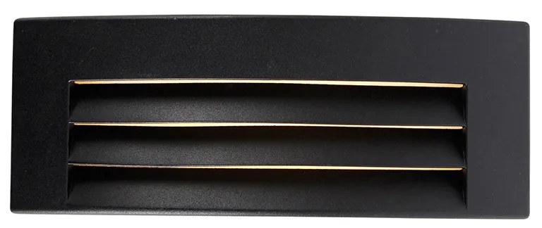 Smart buiten wandlamp zwart IP44 incl. Wifi A60 - Hurricane