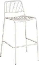 Pakket Van 4 Elton Stapelbare Hoge Tuinkrukken Glaciale Wit & ↑75 Cm - Sklum