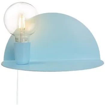 Wandlampen Blauw Homemania  Shelfie Wandlamp, Modern ontwerp, Blauw, 50x25x25cm