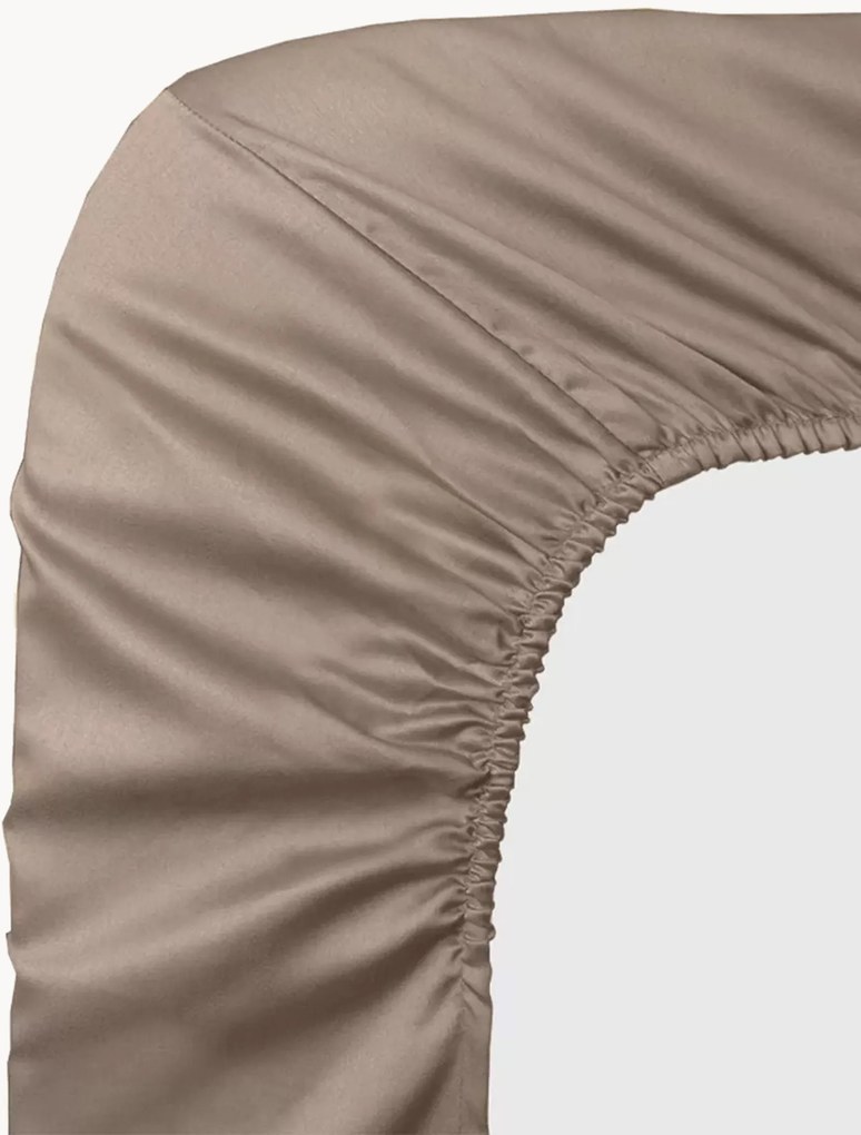 Boxspringhoeslaken Ava, katoensatijn, H 30 cm