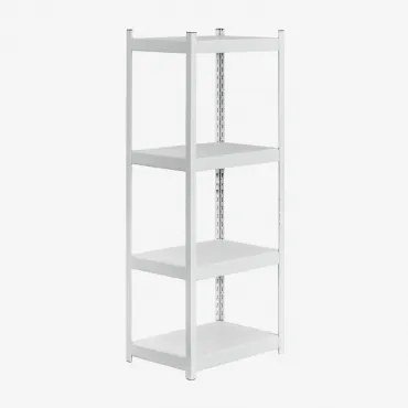 Rekken Met 4 Planken In Staal (150x60 Cm) Crenzi Wit - Sklum