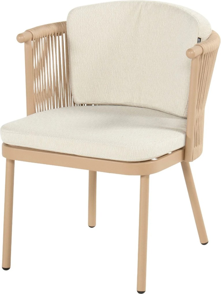 Tuinset 6 personen 220 cm Rope Taupe Hartman Toledo/Valencia