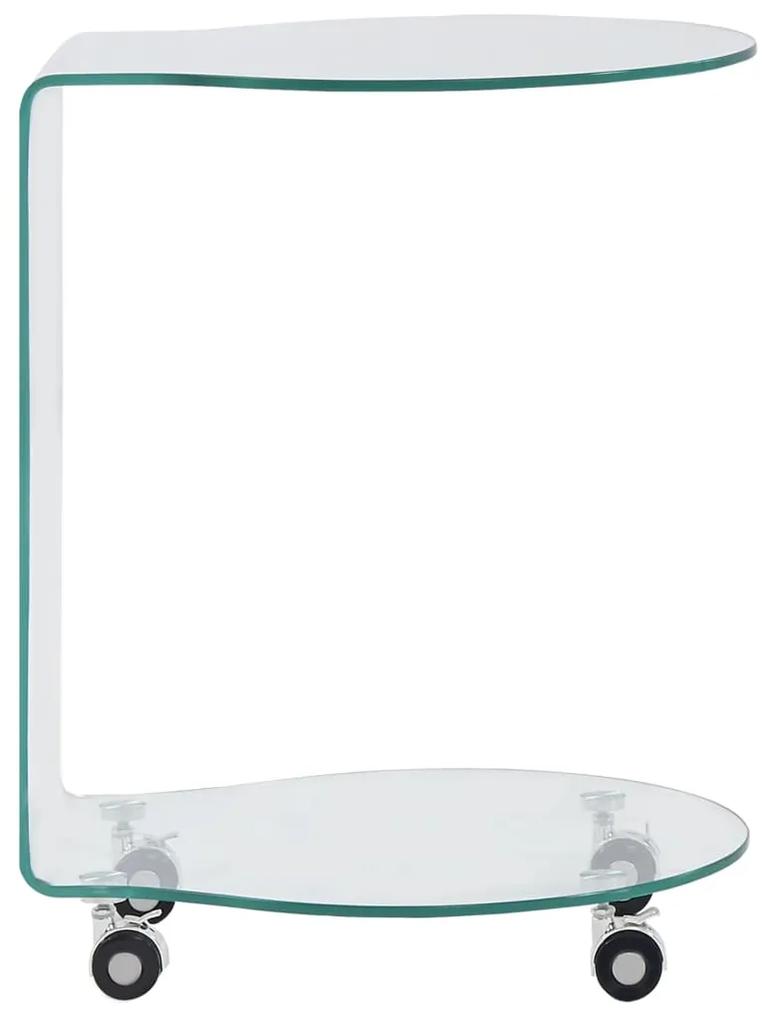 vidaXL Salontafel 45x40x58 cm gehard glas