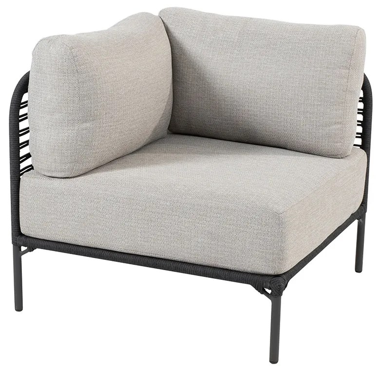4 Sesaons Outdoor Fabrice loungeset 4 delig - Yoga loungetafel 120 x 75 cm