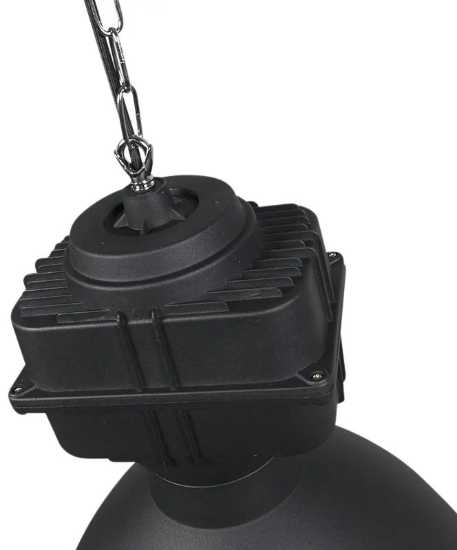 Industriële hanglamp klein mat zwart - Sicko