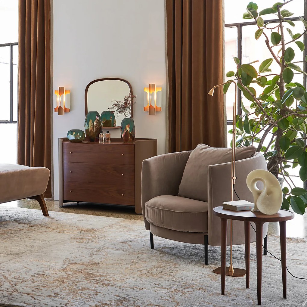 Salontafel in massief notenhout, Magosia