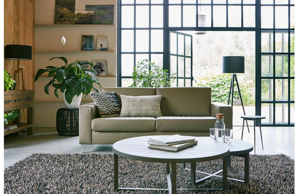 Goossens Salontafel Circulo, Rond 90 cm, 38 cm hoog