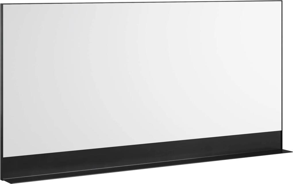 Shelf Black Spiegel 200x12,2x80,5 cm Zwart