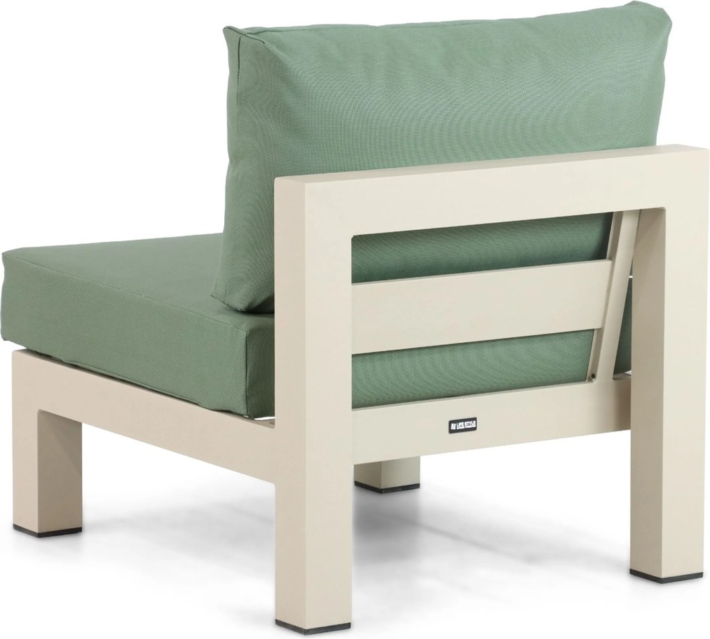 Hoek loungeset 6 personen Aluminium Taupe Lifestyle Garden Furniture Luca