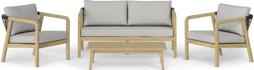 The Outsider Stoel-Bank Loungeset Palmetto | 4-zits | Rope & Acaciahout | The Outsider