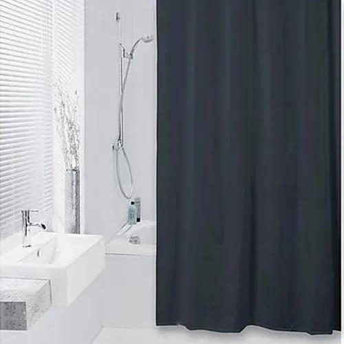 Douchegordijn Differnz Textiel Color Polyester Zwart 180x200cm