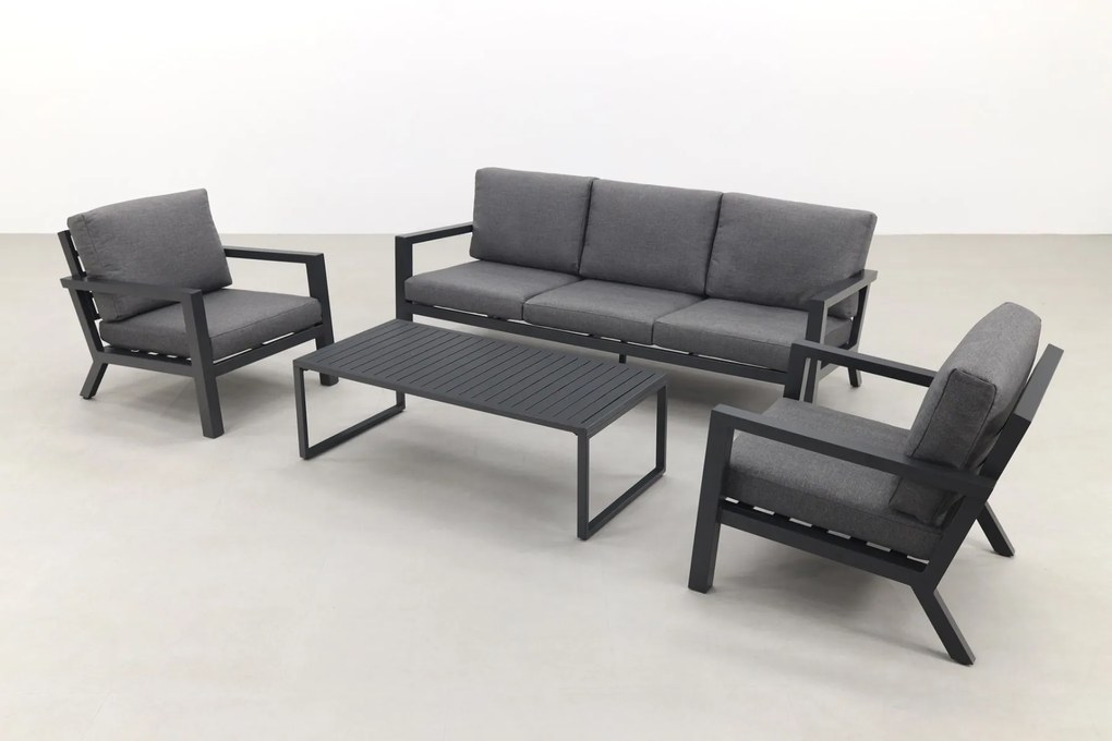 Hugo stoel-bank loungeset - antraciet OP=OP