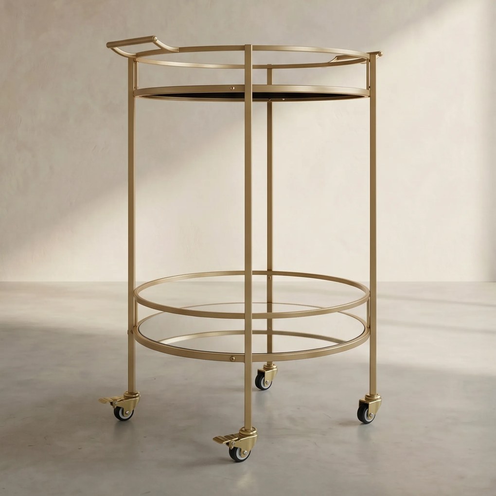Ronde Trolley Goud - 57 X 47.5cm.