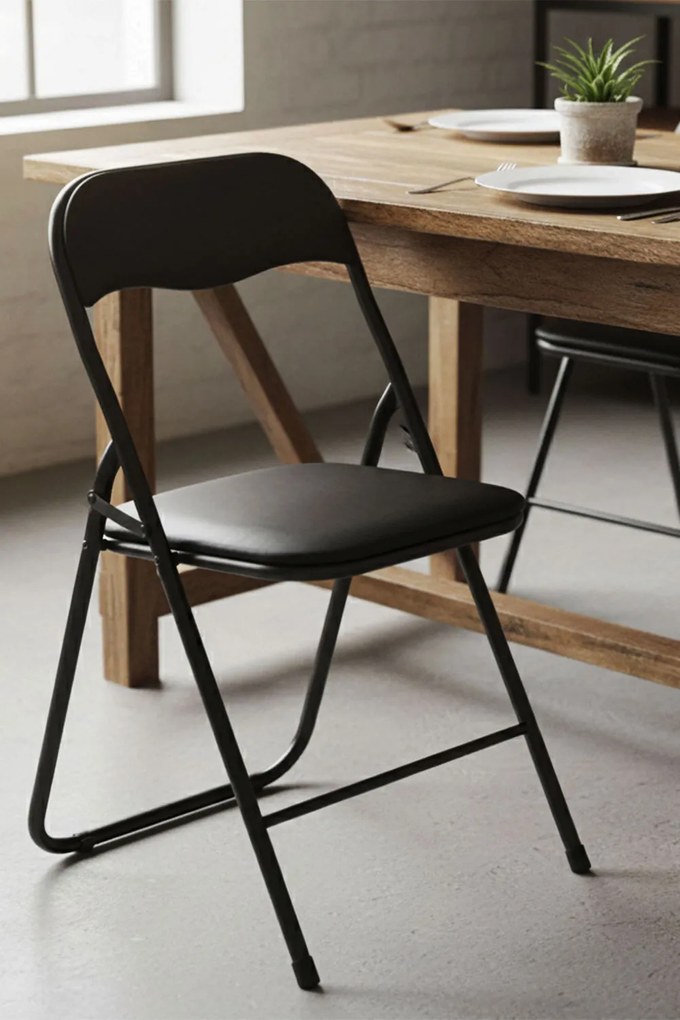 Pack 4 opklapbare Stoelen voor keuken en evenementen Niza Basic