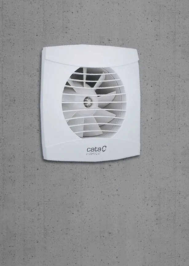 Cata UC-10 TH badkamer ventilator met timer en vochtigheidssensor 8W Ø100mm wit mat
