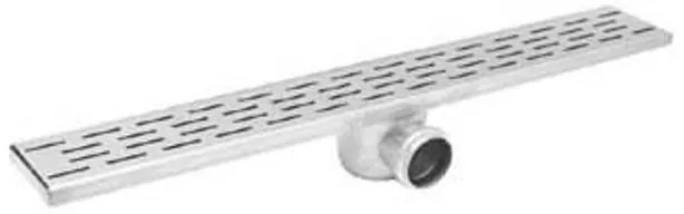 Easy Drain Fixt afvoergoot enkele plaat met sifon 9.8x90cm zijuitloop 50mm RVS EDFT90050