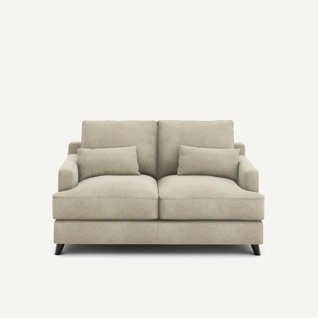 2-zits compacte bank van linnen fluweel, ALWINE