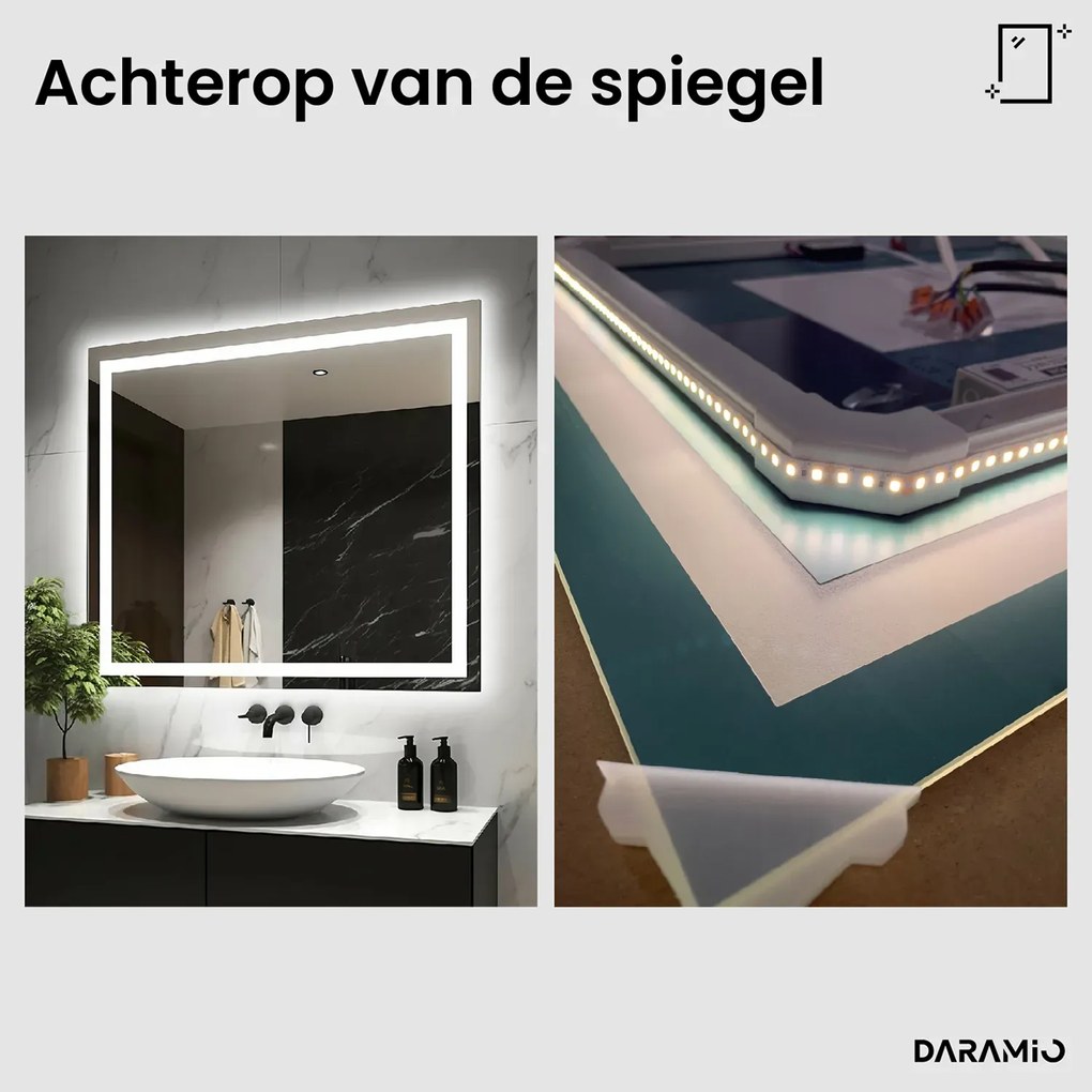 Spiegel met verlichting F5
