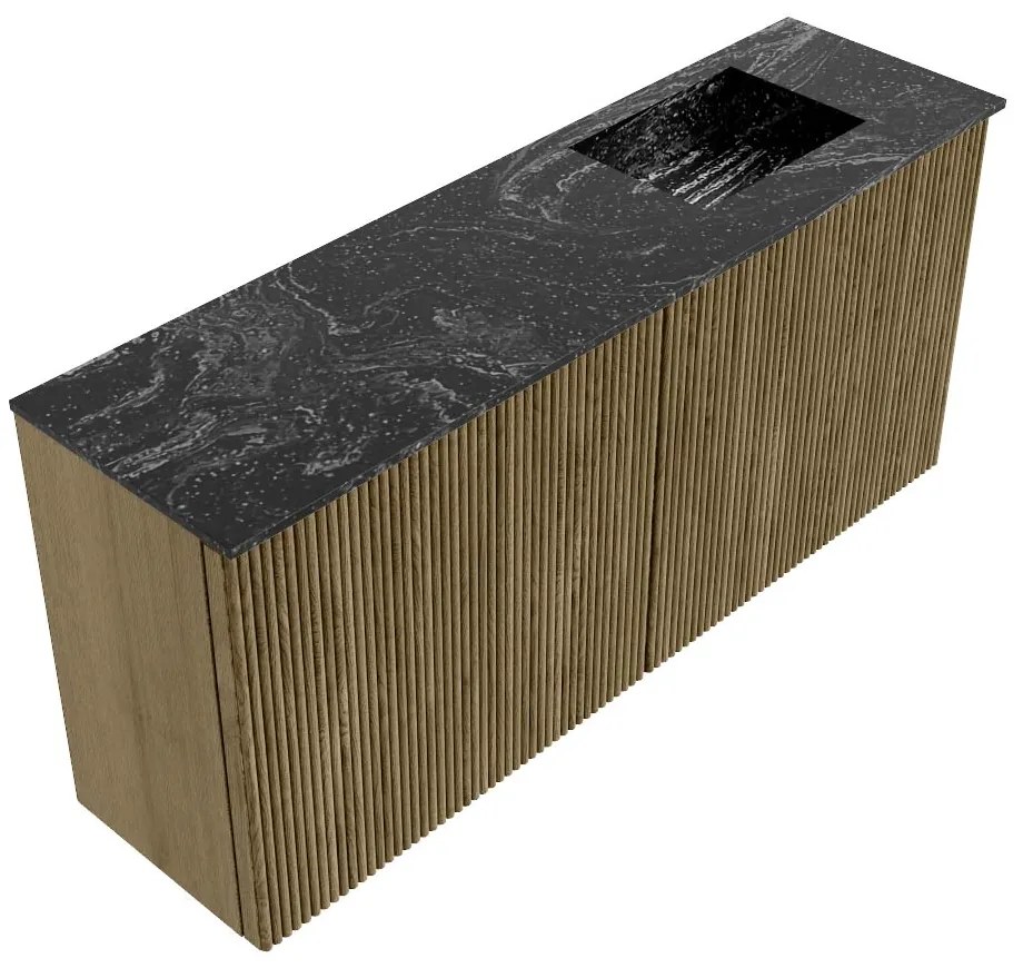 Mondiaz Joya DLux 90cm toiletmeubel dusk met wastafel faye rechts zonder kraangat lava