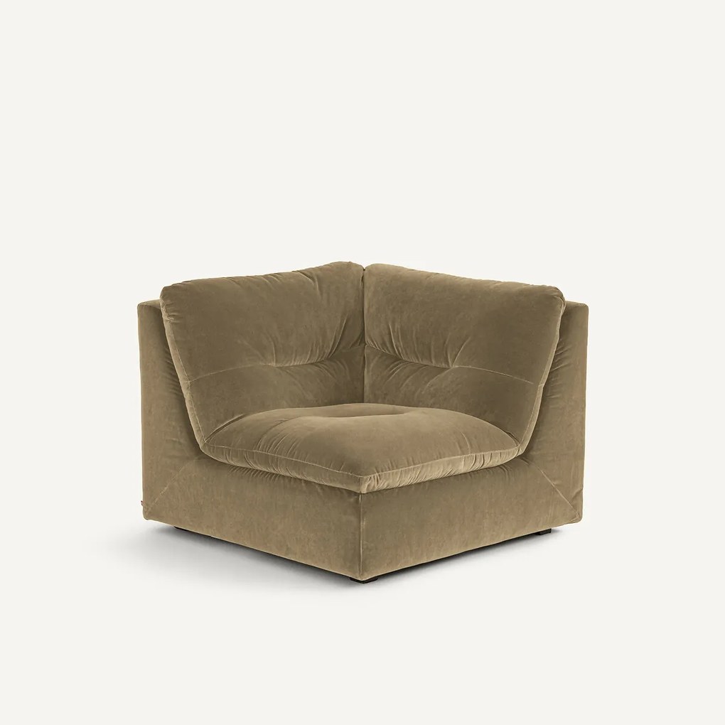 Modulaire 90° hoek in fluweel, GIULIANO