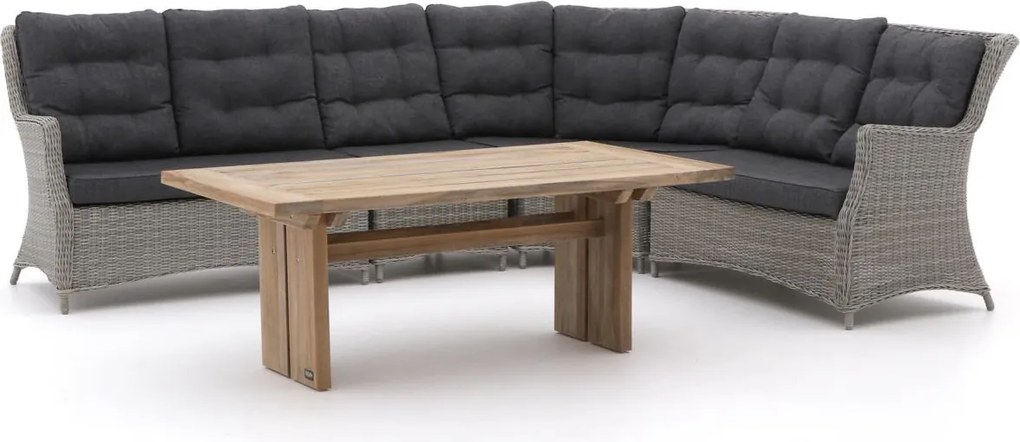 Dining loungeset Intenso  | 6 personen | Loungeset Grijs | Wicker (vlechtwerk) | 310x250cm | Kees Smit Tuinmeubelen