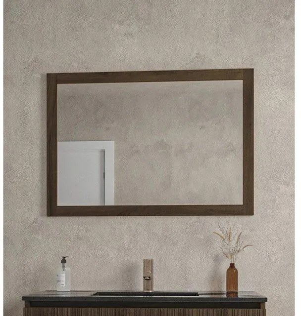 Saniclass Holz Spiegel - 100x70cm - donker eiken SW773971