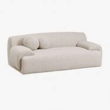 2-zits Bank Shirina Bekleed Bouclé Beige - Sklum
