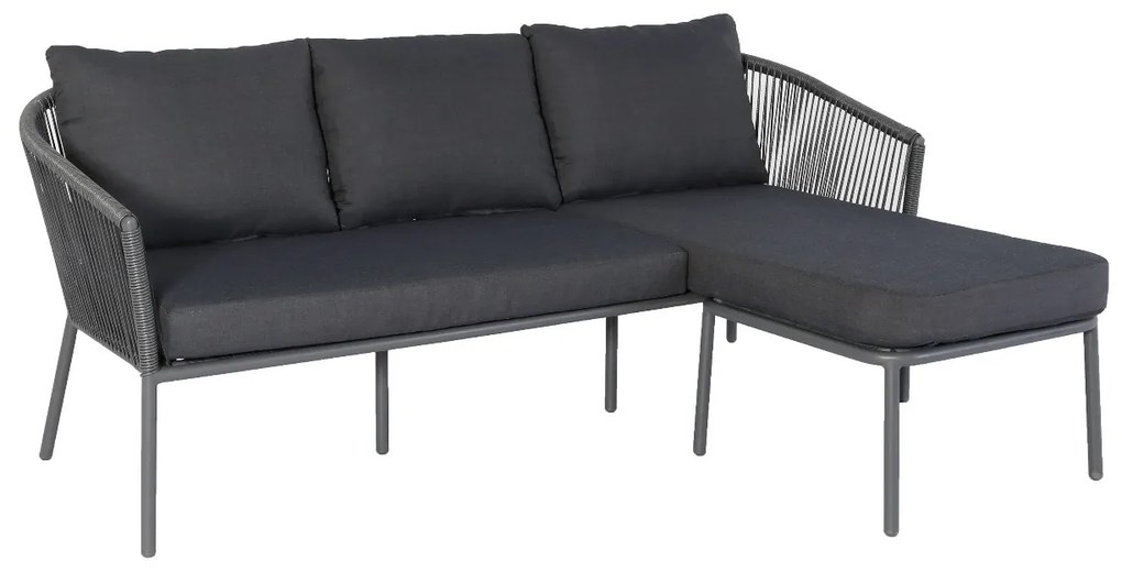 The Outsider Chaise Longue Loungeset - Limoges - Antraciet - Rope - The Outsider