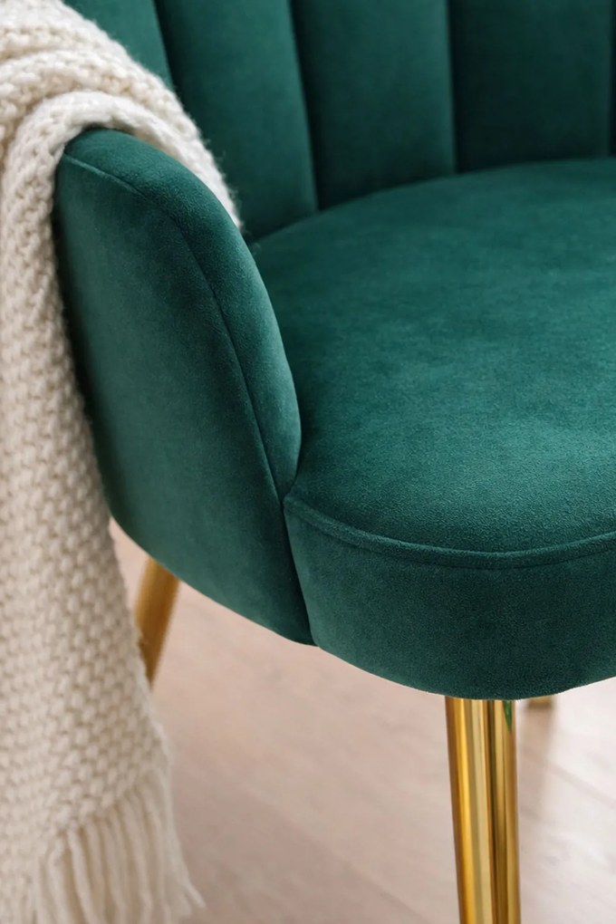 Hand Goud Fluwelen Stoel