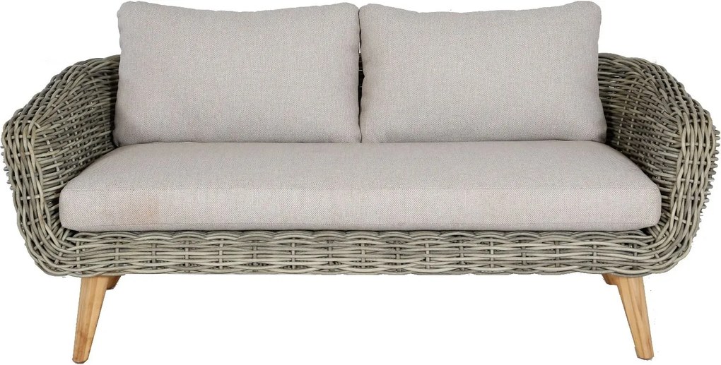 Baratti Stoel-bank Loungeset - Serrano- Wicker - Antraciet - Baratti