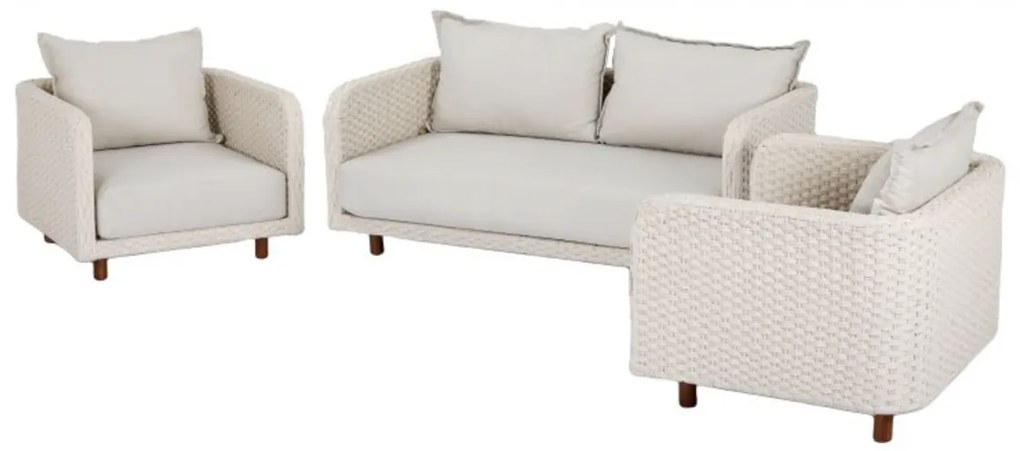 The Outsider Loungeset - Stoel bank - Nayan - Wicker - Off White - The Outsider