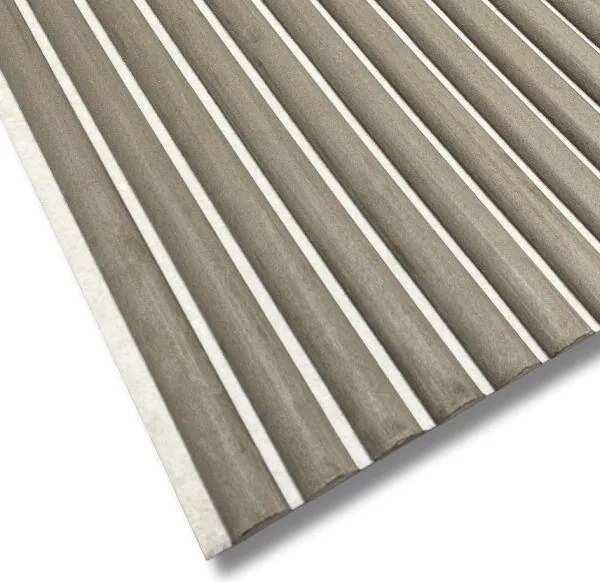 Suede Paneel AKU Khaki 260x60x2.1cm - 260 cm x 60 cm x 2 cm | 15 kg | Paneli akoestische wandpanelen - AKU Wandpanelen