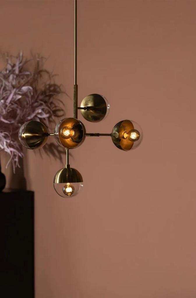 BePureHome Globular Hanglamp - Metaal - Antique Brass