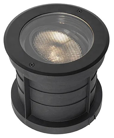 Buiten grondspot zwart AR111 verstelbaar IP65 - Delux Honey
